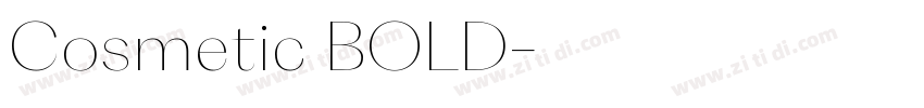 Cosmetic BOLD字体转换